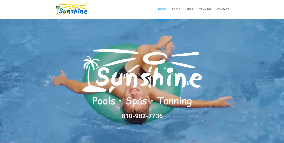 Sunshine Pools Website
